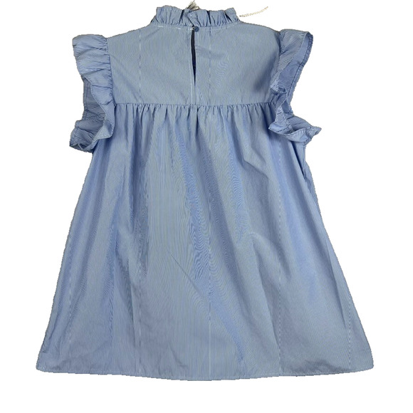 Jodifl Blouse Womens Size M Embroidered Floral Design Flutter Sleeve And Collar - Picture 2 of 8